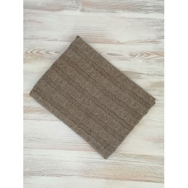 Плед детский вязаный 6301/8317,цвет кофейный меланж. Плед детский вязаный 6301/8317,цвет кофейный меланж.