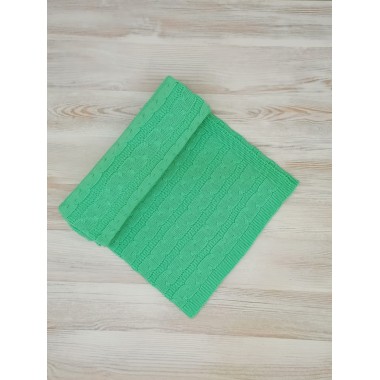 Плед детский вязаный 6301/13, цвет мятный. Плед детский вязаный 6301/13, цвет мятный.