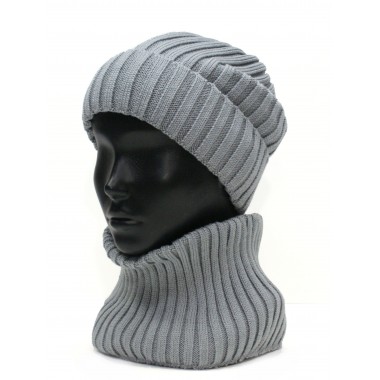 Снуд вязаный, светло-серый Снуд вязаный, светло-серый