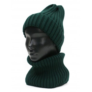 Снуд вязаный, темно-зеленый Снуд вязаный, темно-зеленый