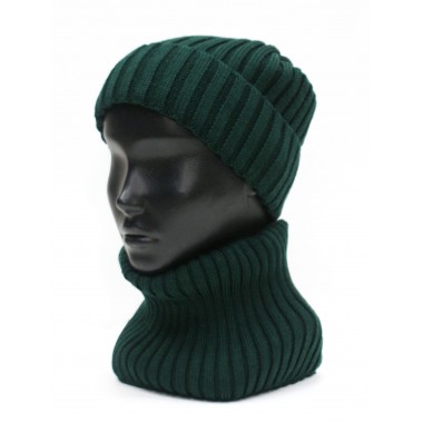 Снуд вязаный, темно-зеленый Снуд вязаный, темно-зеленый