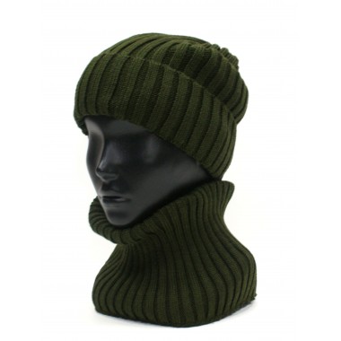 Снуд вязаный, оливковый Снуд вязаный, оливковый