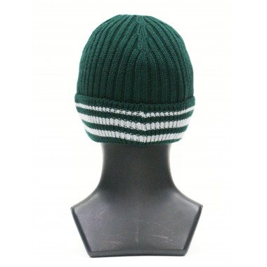 Шапка мужская классика, темная зелень со светло-серой полосой Шапка мужская классика, темная зелень со светло-серой полосой