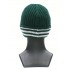 Шапка мужская классика, темная зелень со светло-серой полосой Шапка мужская классика, темная зелень со светло-серой полосой