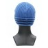 Шапка мужская классика, голубой с синей полосой Шапка мужская классика, голубой с синей полосой