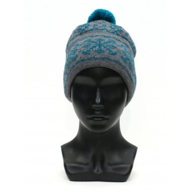 Шапка спортивная вязаная, с подкладом, размер 56-58, маренго с бирюзой Шапка спортивная вязаная, с подкладом, размер 56-58, маренго с бирюзой