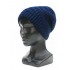 Шапка связанная фактурной вязкой, синий Шапка связанная фактурной вязкой, синий