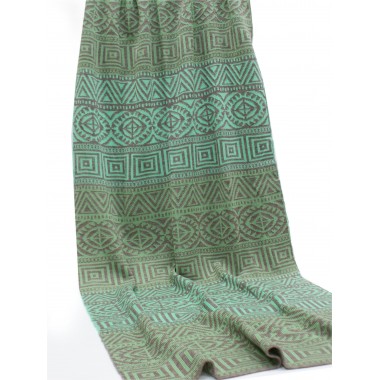 Палантин вязанный, лайм, весна, св.кофе Палантин вязанный, лайм, весна, св.кофе