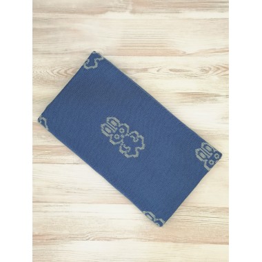 Плед детский вязаный с жаккардовым рисунком 6104,цвет серый, индиго Плед детский вязаный с жаккардовым рисунком 6104,цвет серый, индиго