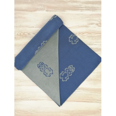 Плед детский вязаный с жаккардовым рисунком 6104,цвет серый, индиго Плед детский вязаный с жаккардовым рисунком 6104,цвет серый, индиго