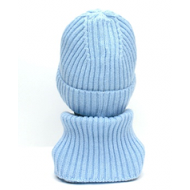 Шапка вязаная унисекс, размер 56-58, голубой Шапка вязаная унисекс, размер 56-58, голубой