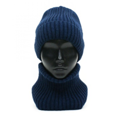 Шапка вязаная унисекс, с подкладом, размер 56-58, новый синий Шапка вязаная унисекс, с подкладом, размер 56-58, новый синий