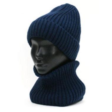 Шапка вязаная унисекс, с подкладом, размер 56-58, новый синий Шапка вязаная унисекс, с подкладом, размер 56-58, новый синий