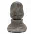 Шапка вязаная унисекс, размер 56-58, серо-бежевый Шапка вязаная унисекс, размер 56-58, серо-бежевый
