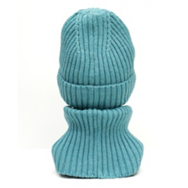 Шапка вязаная унисекс, размер 56-58, дымчатая бирюза Шапка вязаная унисекс, размер 56-58, дымчатая бирюза