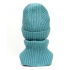 Шапка вязаная унисекс, размер 56-58, дымчатая бирюза Шапка вязаная унисекс, размер 56-58, дымчатая бирюза