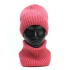 Шапка вязаная унисекс, размер 56-58, герань Шапка вязаная унисекс, размер 56-58, герань
