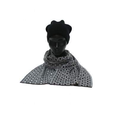 Шарф вязанный, шоколад светло-серый Шарф вязанный, шоколад светло-серый