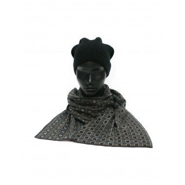 Шарф вязанный, шоколад маренго Шарф вязанный, шоколад маренго