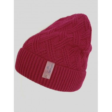 Шапка женская 1205/432 георгин цвет бордовый Шапка женская 1205/432 георгин цвет бордовый